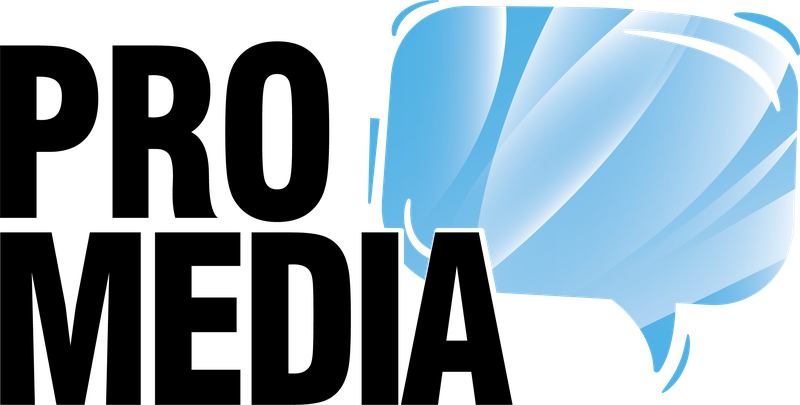 Logo officiel Pro Media en bleu